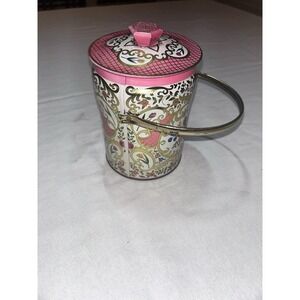Murray-Allen‎ metal candy tin, Kashgar floral/scroll pattern, made in England